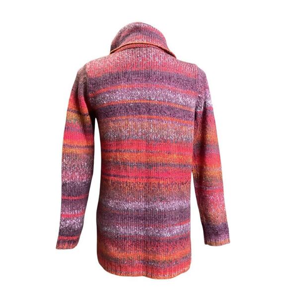 J.Jill women's knit cardigan multicolor Stripe Wool Blend XS - Picture 5 of 7
